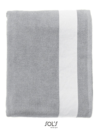 Beach Towel Lagoon in Pure Grey, Größe 100 x 160 cm