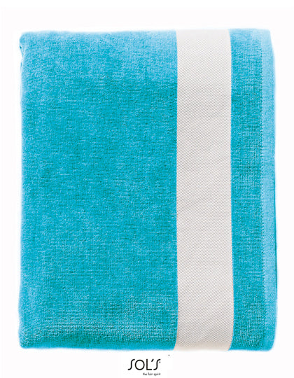 Beach Towel Lagoon in Turquoise, Größe 100 x 160 cm