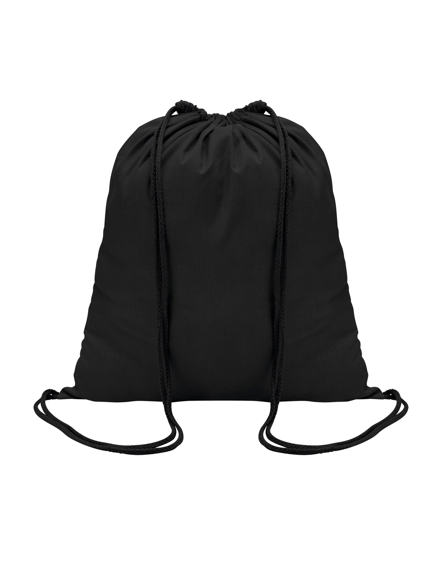 Drawstring Backpack Genova in Black, Größe 37 x 41 cm