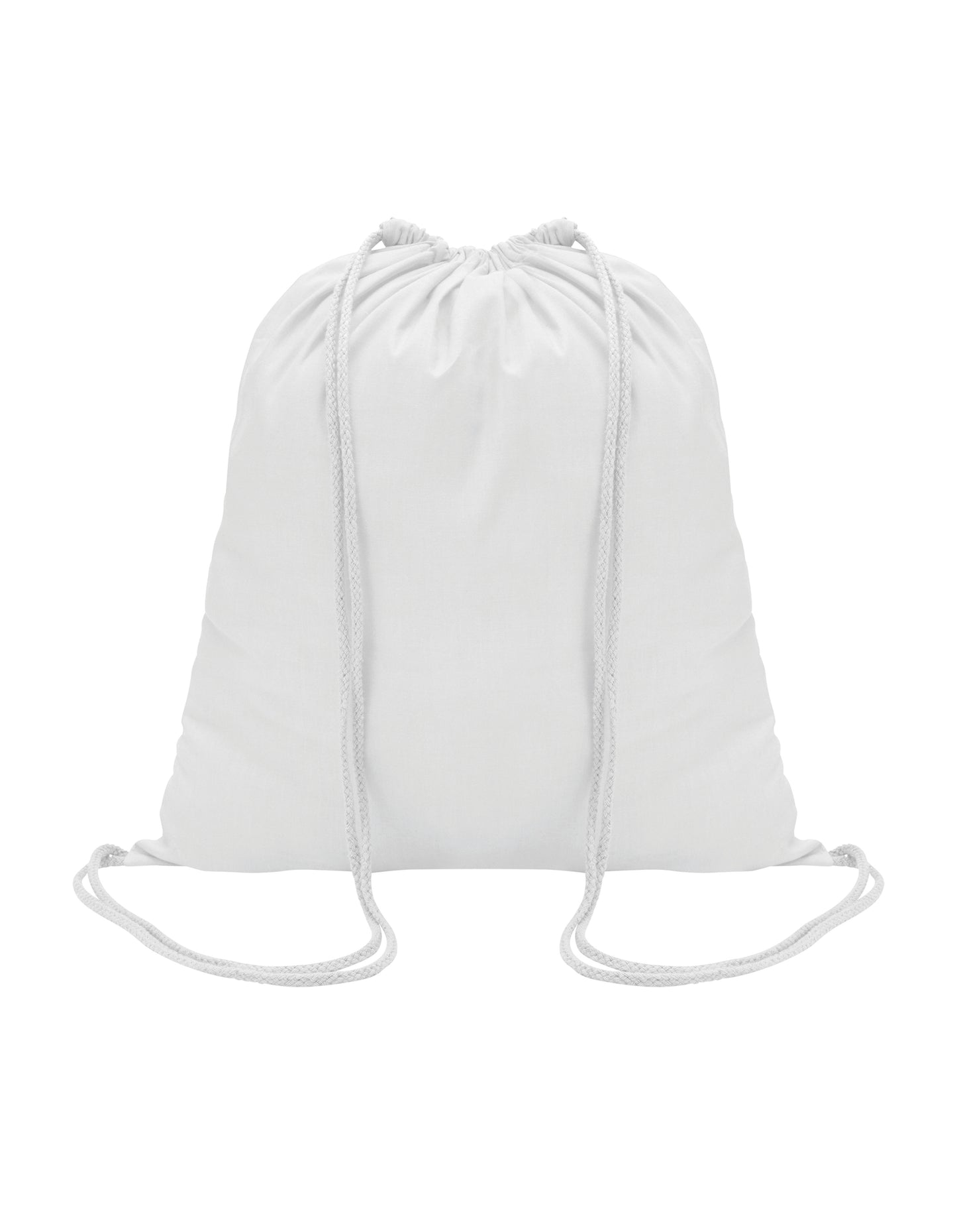 Drawstring Backpack Genova in White, Größe 37 x 41 cm