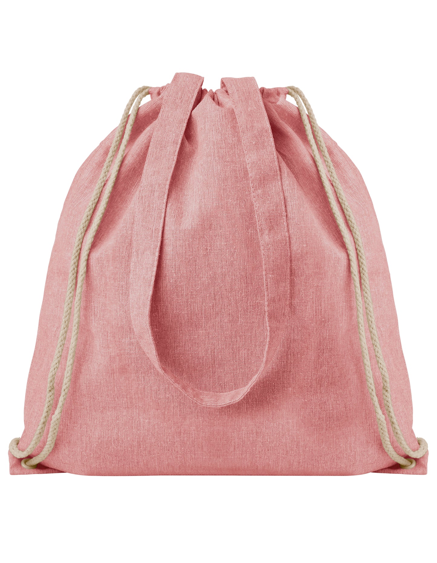 Drawstring Backpack With Handles Atlanta in Heather Red, Größe 38 x 42 cm