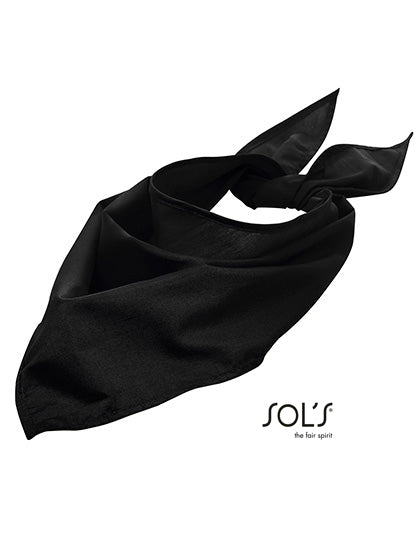 Bandana in Black, Größe 62 x 62 x 80 cm