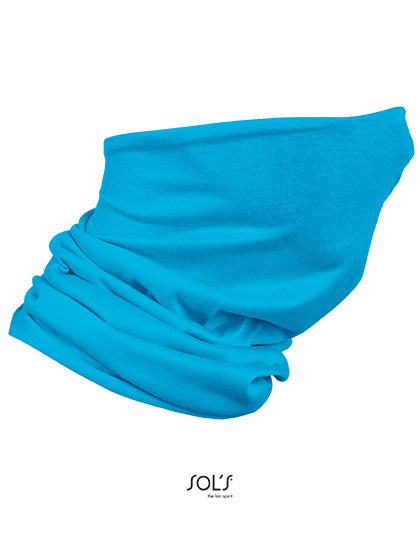 Multifunctional Neck Warmer Bolt in Aqua, Größe 25 x 50 cm