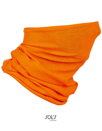 Multifunctional Neck Warmer Bolt in Orange, Größe 25 x 50 cm