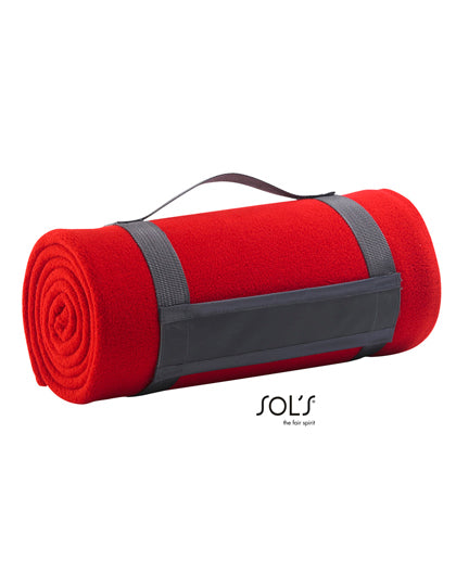 Fleece Plaid in Red, Größe 150 x 120 cm