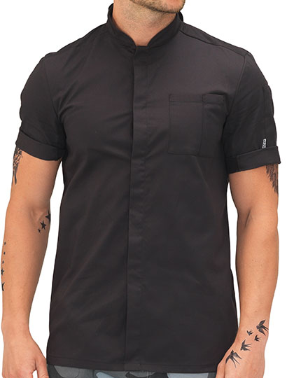 Jacket Short Sleeve in Black, Größe XXL