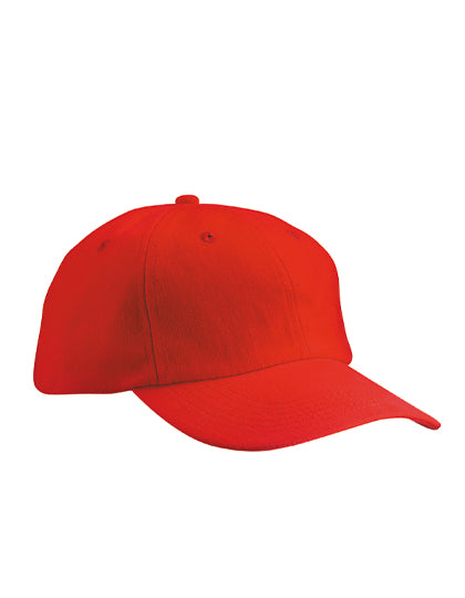 6-Panel Cap Low Profile in Red, Größe One Size