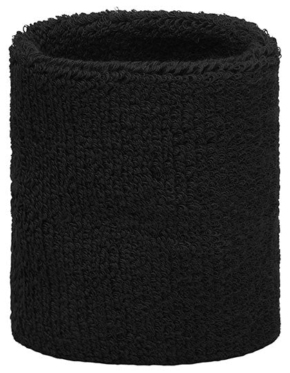 Terry Wristband in Black, Größe One Size