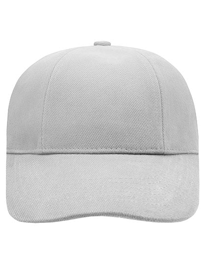 Turned 6 Panel Cap Laminated in Light Grey, Größe One Size