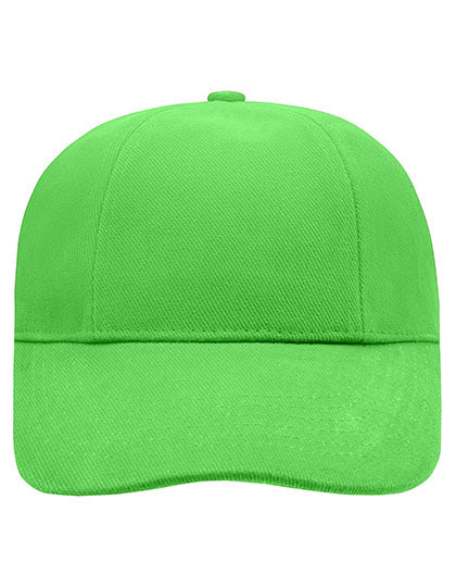 Turned 6 Panel Cap Laminated in Lime Green, Größe One Size