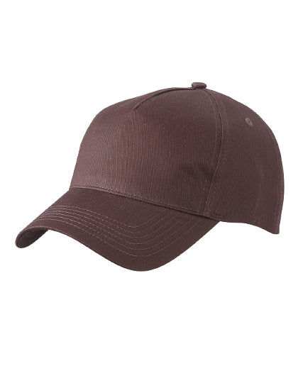 5-Panel Cap in Dark Brown, Größe One Size