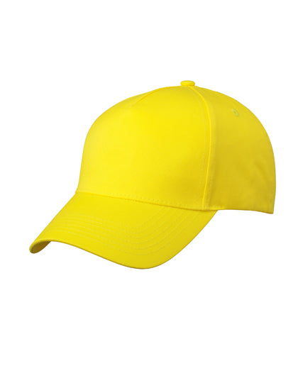 5-Panel Cap in Sun Yellow, Größe One Size