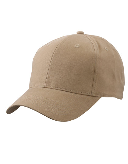 Brushed 6-Panel Cap in Beige, Größe One Size