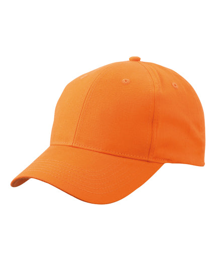 Brushed 6-Panel Cap in Orange, Größe One Size
