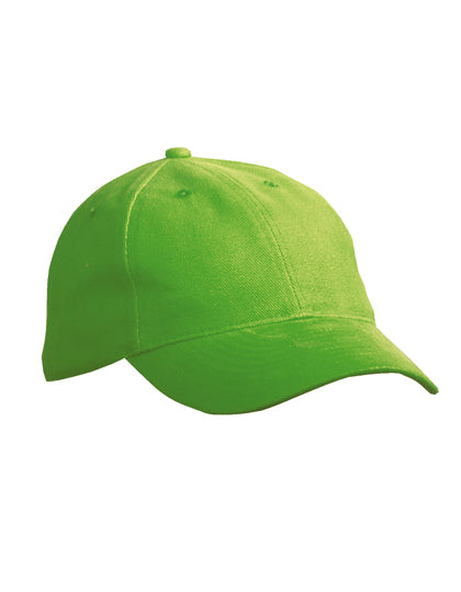 6 Panel Softlining Raver Cap in Lime Green, Größe One Size