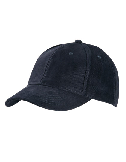 6-Panel Raver Cap Laminated in Navy, Größe One Size