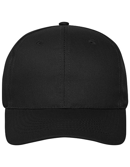6 Panel Cap Bio Cotton in Black, Größe One Size