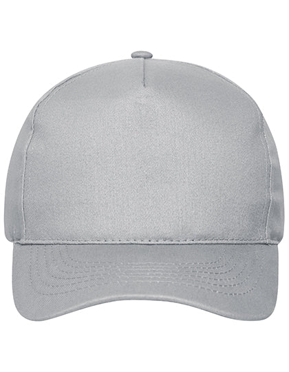 5 Panel Cap Bio Cotton in Light Grey, Größe One Size
