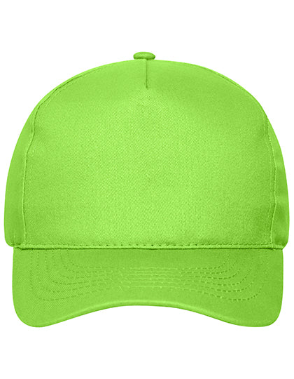 5 Panel Cap Bio Cotton in Lime Green, Größe One Size