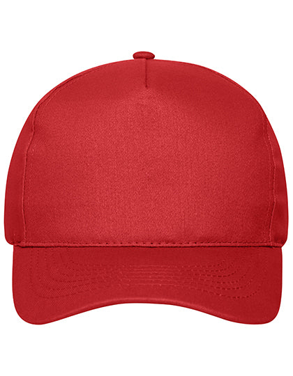 5 Panel Cap Bio Cotton in Red, Größe One Size