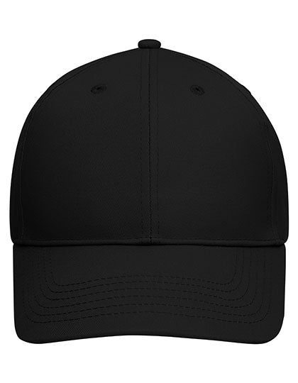 6 Panel Cap Bio Cotton in Black, Größe One Size