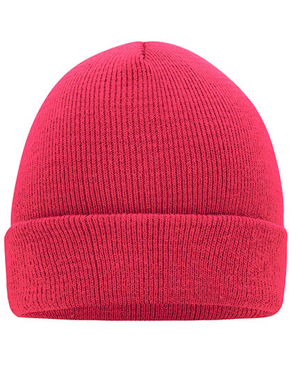 Knitted Cap in Bright Pink, Größe One Size