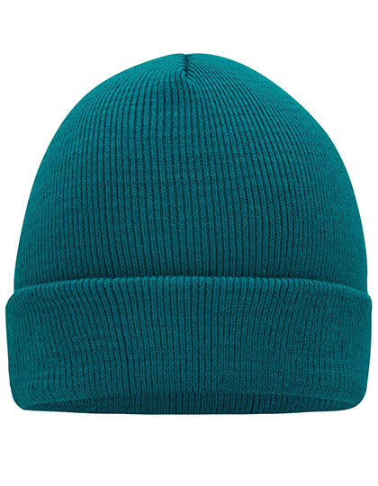 Knitted Cap in Smaragd, Größe One Size