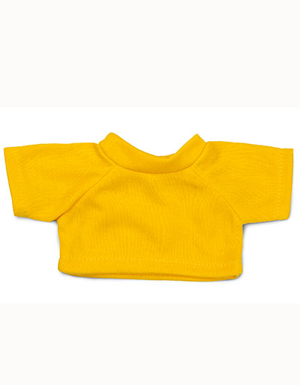Mini-T-Shirt in Yellow, Größe L (12x 22,5 cm)