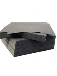 E-Zee Squares Stickvlies (250 Stück) in Black, Größe 20 x 20 cm