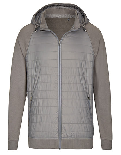 my mate - Unisex Hybrid Jacket in Grey Solid, Größe 3XL