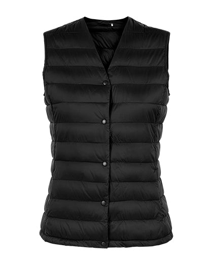 Women´s Lightweight Bodywarmer Arthur in Deep Black, Größe 3XL