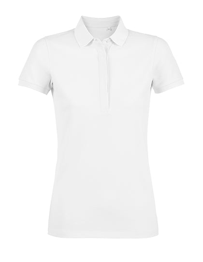 Women´s Piqué Polo Shirt Owen in Optic White, Größe 3XL