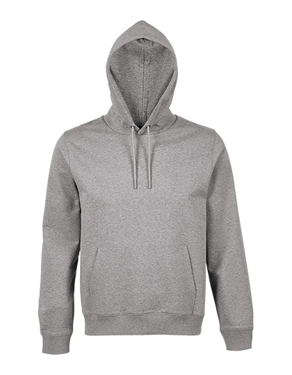Men´s French Terry Hoodie Nicholas in Gray Melange, Größe 4XL