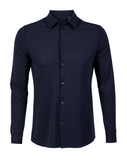 Men´s Mercerised Shirt Balthazar in Night, Größe 4XL