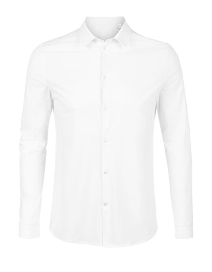 Men´s Mercerised Shirt Balthazar in Optic White, Größe 4XL