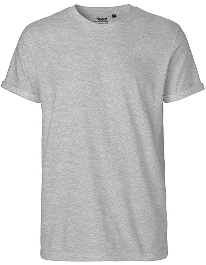 Men´s Roll Up Sleeve T-Shirt in Sport Grey, Größe 3XL