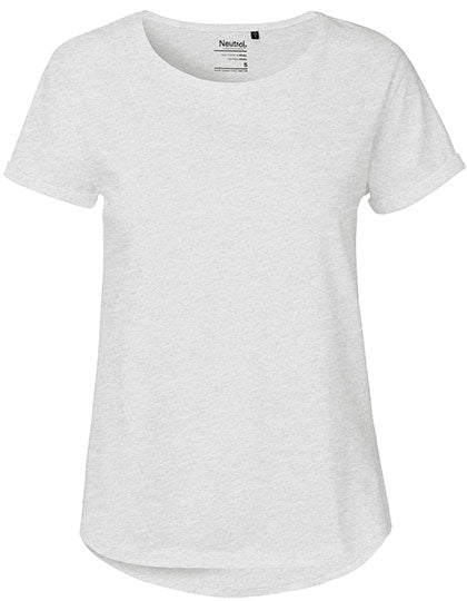 Ladies´ Roll Up Sleeve T-Shirt in Ash Grey, Größe XXL