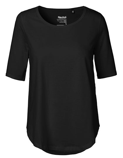 Ladies´ Half Sleeve T-Shirt in Black, Größe XXL