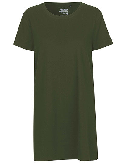 Ladies´ Long Length T-Shirt in Military, Größe XXL