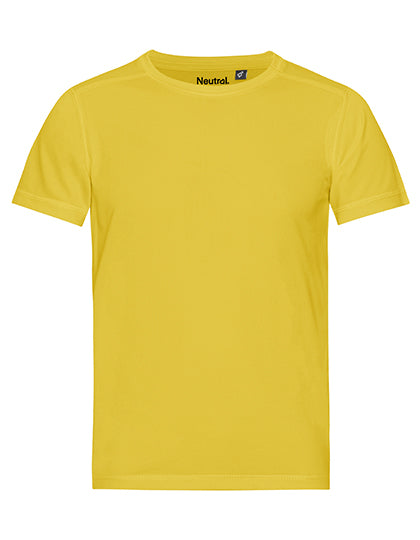 Recycled Kids Performance T-Shirt in Yellow, Größe 152/158