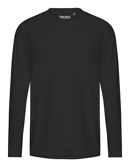 Recycled Performance Long Sleeve T-Shirt in Black, Größe 3XL