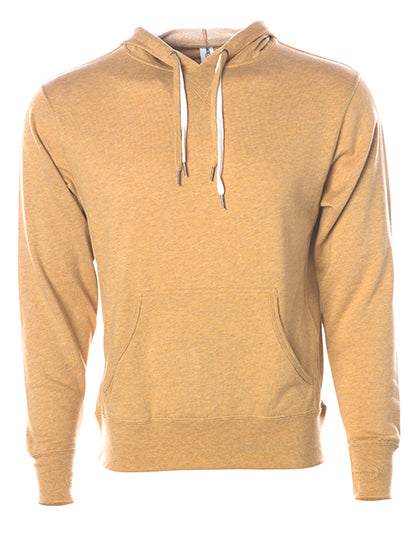 Unisex Midweight French Terry Hooded Pullover in Golden Wheat Heather, Größe XXL