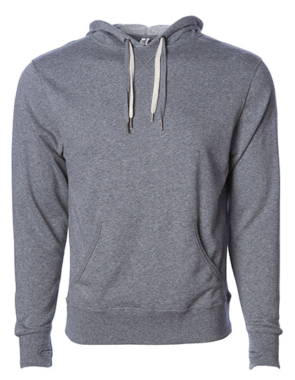 Unisex Midweight French Terry Hooded Pullover in Salt-N-Pepper, Größe XXL