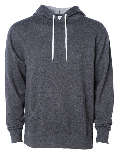 Unisex Lightweight Hooded Pullover in Charcoal Heather, Größe 3XL