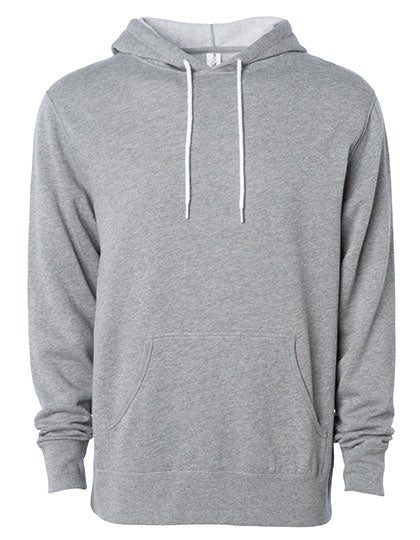 Unisex Lightweight Hooded Pullover in Gunmetal Heather, Größe 3XL