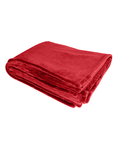 Flanell-Decke in Red, Größe One Size