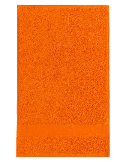 Gästehandtuch in Orange, Größe 50 x 30 cm