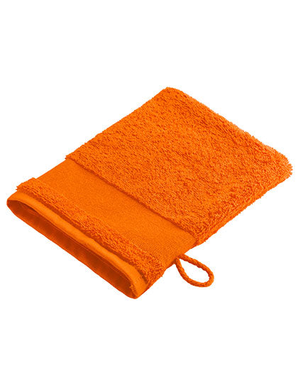 Waschlappen in Orange, Größe 21 x 16 cm