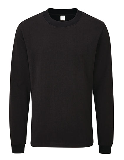 Essential Heavy Long Sleeve T in Black, Größe XXL