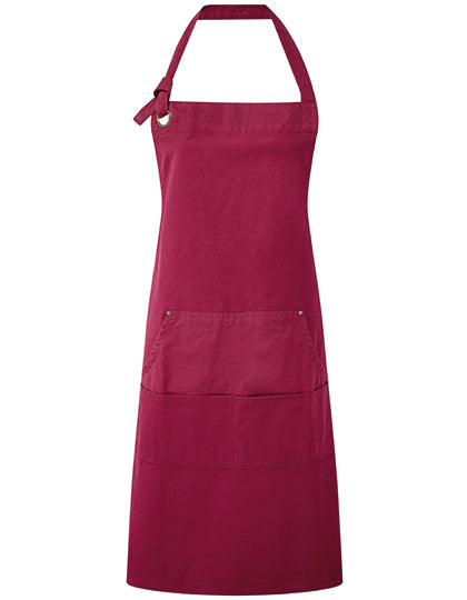Calibre Heavy Cotton Canvas Pocket Apron in Burgundy (ca. Pantone 209C), Größe 72 x 86 cm